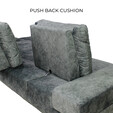 Fabric Push Back L Shape Sofa 9086 